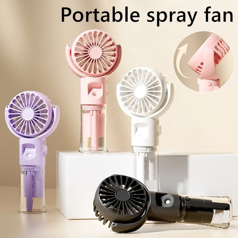 Breezy Pop®️ Handheld Mist Fan for Instant Cool Relief